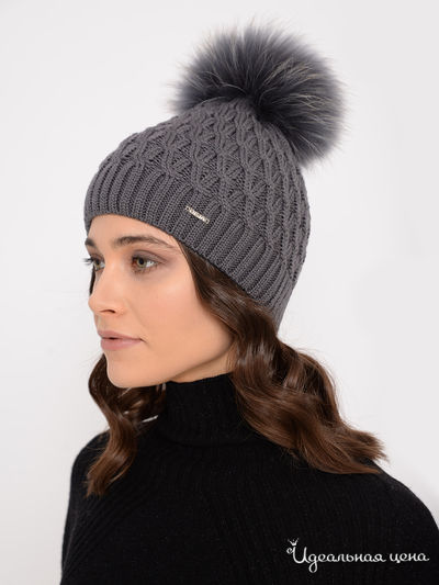 Шапка Deja Fashion, цвет серый