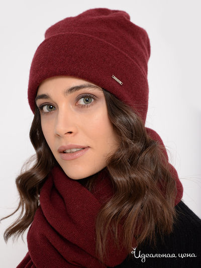 Шапка Deja Fashion, цвет темно-бордовый