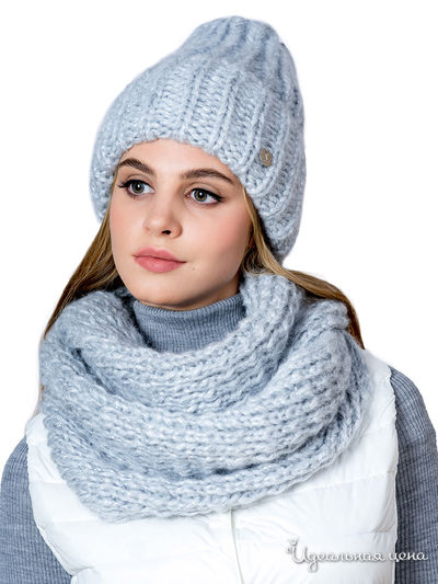 Комплект: шапка, снуд LANDRE, цвет серый