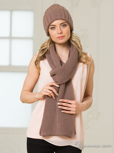 Шарф, 166*25 см LANDRE, цвет какао