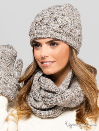 Шапка KAMEA, цвет темно-бежевый