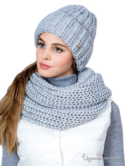Комплект: шапка, снуд LANDRE, цвет серый