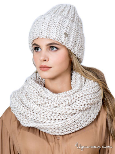 Комплект с шапкой LANDRE, цвет светло-бежевый