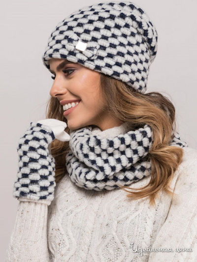 Шапка KAMEA, цвет молочный