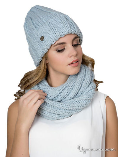 Комплект: шапка, снуд LANDRE, цвет мятный