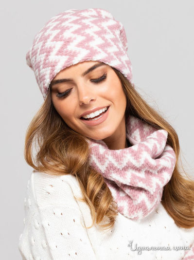 Комплект с шапкой KAMEA, цвет светло-розовый
