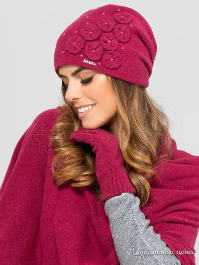 Шапка KAMEA, цвет бордовый