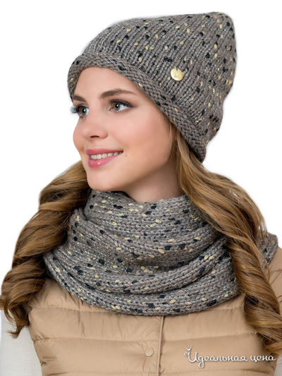 Комплект: шапка, снуд LANDRE, цвет коричневый