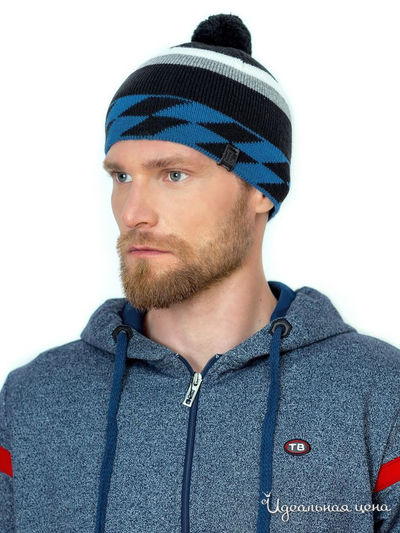 Шапка LANDRE, цвет черный, синий