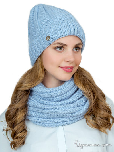 Комплект: шапка, снуд LANDRE, цвет голубой