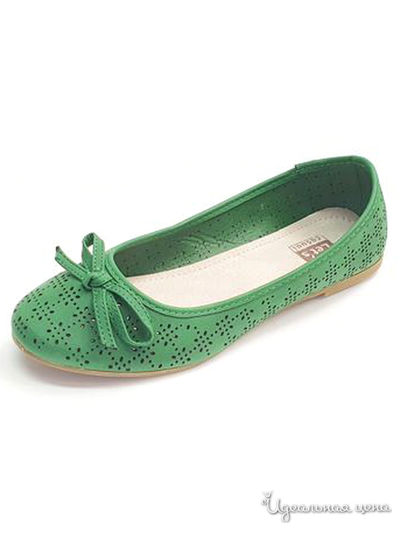 Балетки Let's, цвет зеленый