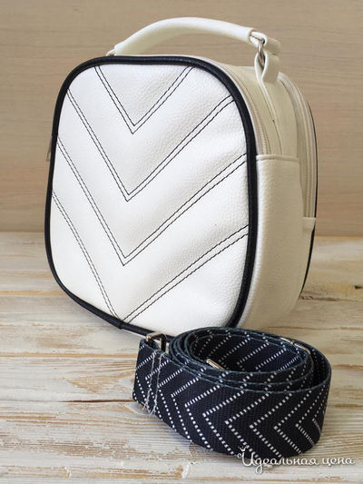 Сумка Chica Rica, цвет белый, черный