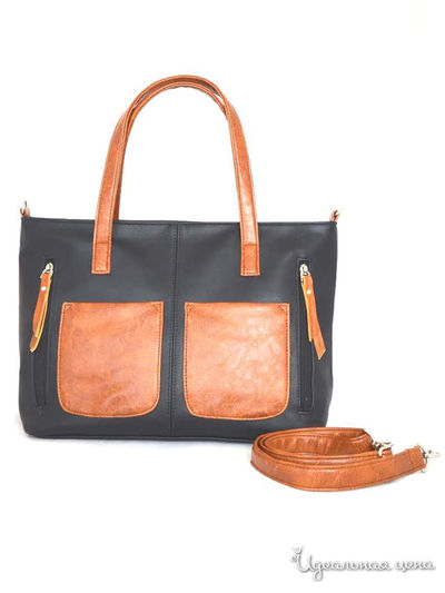 Сумка Chica Rica, цвет черный, рыжий