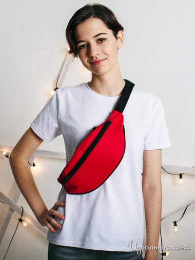 Сумка поясная Chica Rica, цвет красный