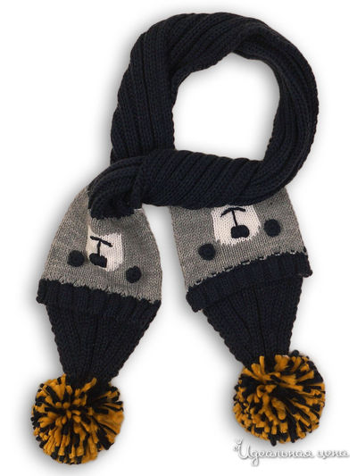 Шарф Minoti, цвет серый, синий