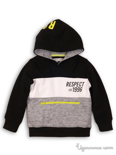 Толстовка Minoti, цвет черный, белый