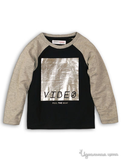 Лонгслив Minoti, цвет черный, серый