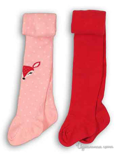 Колготки, 2 шт Minoti, цвет красный, розовый
