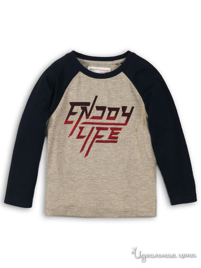 Лонгслив Minoti, цвет серый, синий