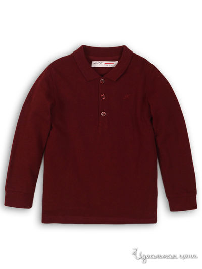 Поло Minoti, цвет бордовый