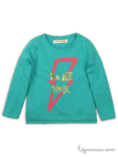 Лонгслив Minoti, цвет бирюзовый