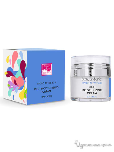 Крем для лица интенсивно увлажняющий пролонгированного действия SPF 15 Hydro active 30 h, 30 мл, Beauty Style