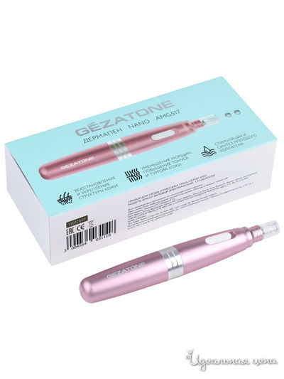 Прибор для ухода и массажа лица Nanopen, Gezatone, цвет розовый