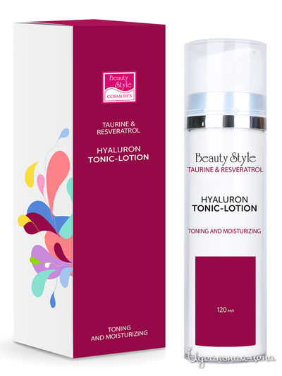Тоник для лица гиалуроновый Taurine & Resveratrol, 120 мл, Beauty Style