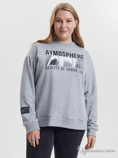 Свитшот BARMARISKA, цвет серый