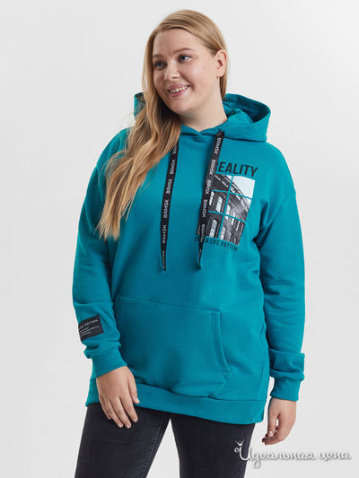 Толстовка BARMARISKA, цвет бирюзовый