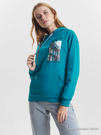 Толстовка BARMARISKA, цвет бирюзовый
