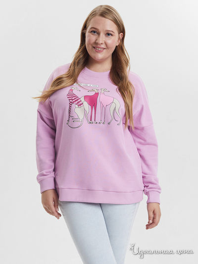 Свитшот BARMARISKA, цвет розовый