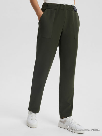 Брюки BARMARISKA, цвет зеленый