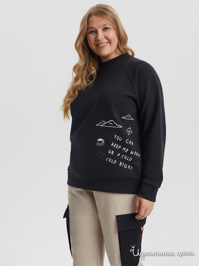 Свитшот BARMARISKA, цвет черный