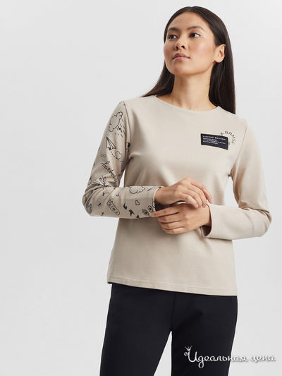 Лонгслив BARMARISKA, цвет бежевый