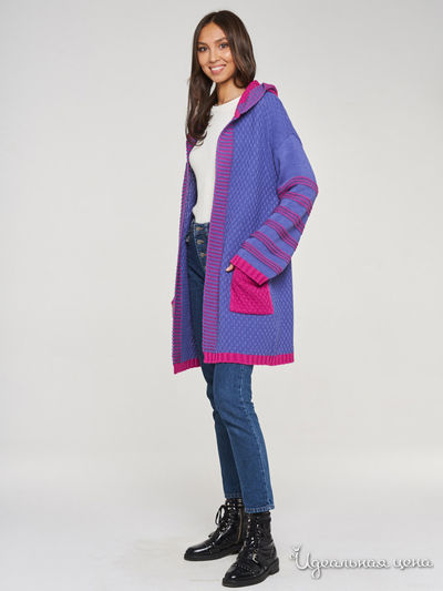 Кардиган VAY, цвет фуксия, фиолетовый