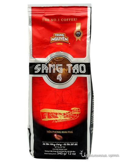 Натуральный жареный молотый кофе Creative 4, 340 г, TRUNG NGUYEN, цвет черный
