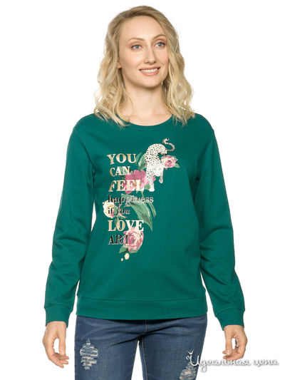 Свитшот Pelican, цвет изумрудный