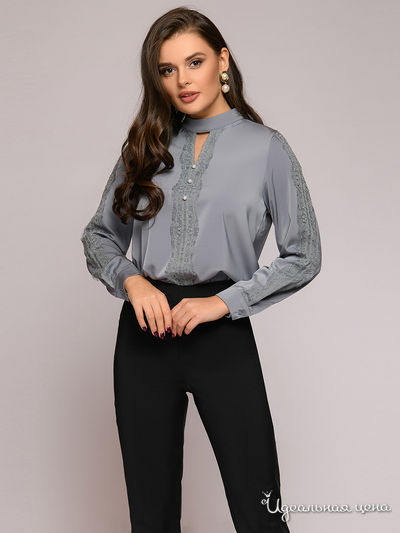 Блуза 1001 DRESS, цвет серый