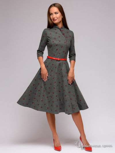 Платье 1001 DRESS, цвет серый