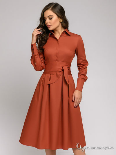 Платье 1001 DRESS, цвет терракотовый