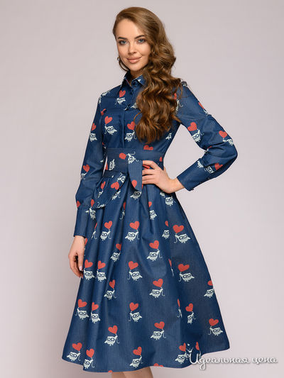 Платье 1001 DRESS, цвет синий