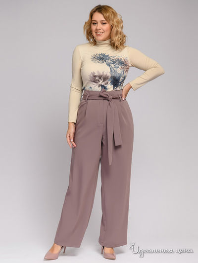 Брюки 1001 DRESS, цвет коричневый