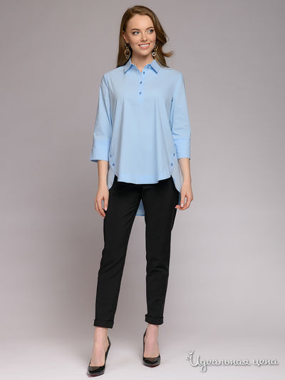 Рубашка 1001 DRESS, цвет голубой