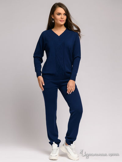 Брюки 1001 DRESS, цвет темно-синий