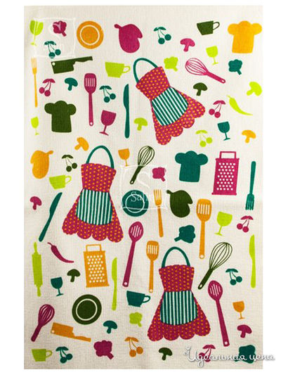 Полотенце кухонное, 40*60 см AKIPEK, цвет мультиколор