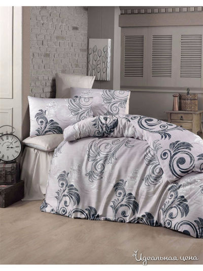 Комплект постельного белья, Семейный VICTORIA, цвет бежевый