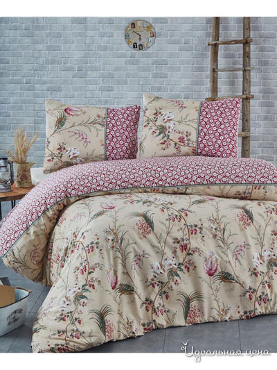 Комплект постельного белья, Евро Turkey, цвет бежевый