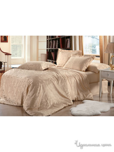 Комплект постельного белья, 2-спальный Maxstyle, цвет бежевый