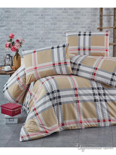 Комплект постельного белья, Евро Turkey, цвет бежевый